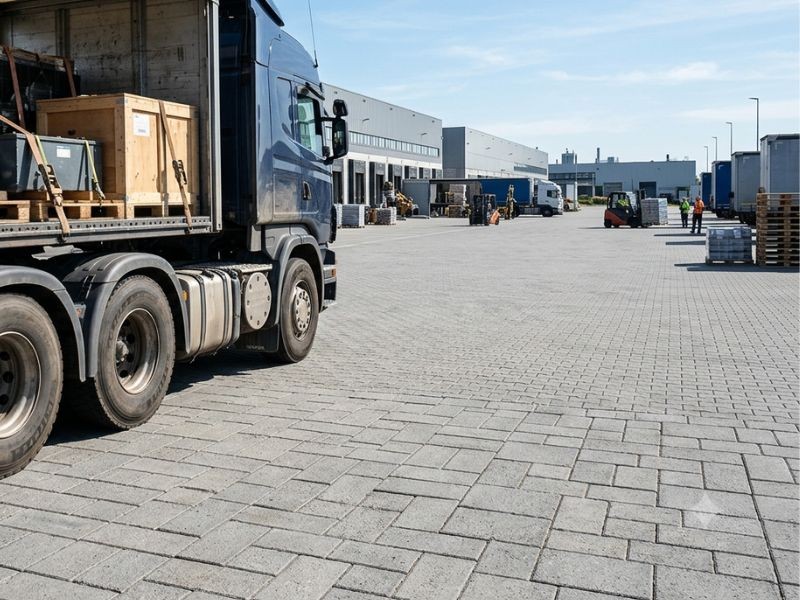 Como os Pisos Intertravados Conseguem Suportar Caminhões de Grande Porte?