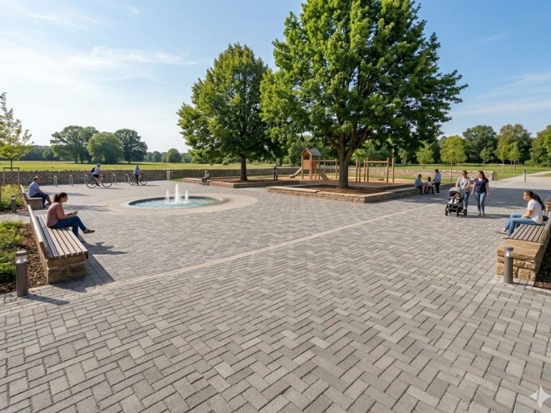 Piso Intertravado para Praças e Espaços Públicos: Mais Durabilidade e Menos Manutenção