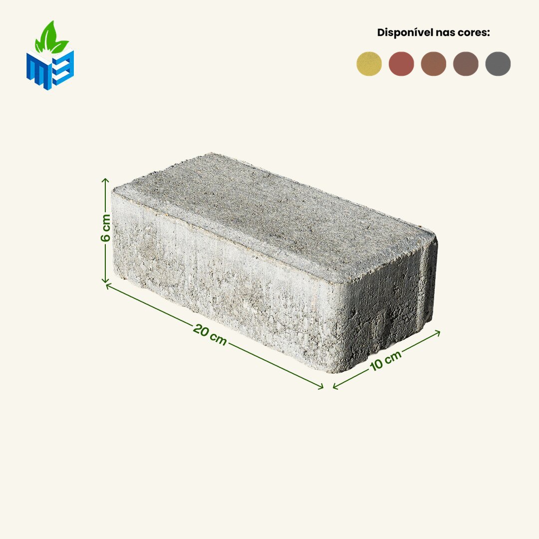 Piso Retangular Intertravado H6