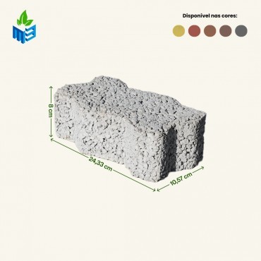 Piso Intertravado Unistein Drenante em Cascavel
