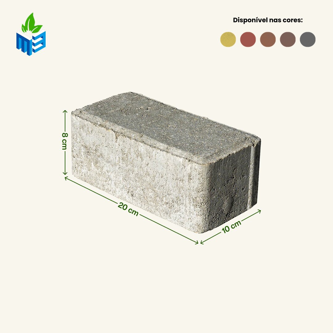 Piso Retangular Intertravado H8