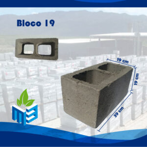 bloco de concreto 19x19x39 tipo vedacao