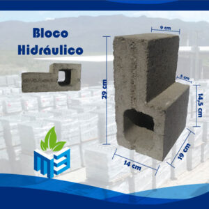 bloco de concreto hidraulico tipo estrutural