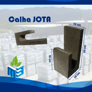 calha de concreto 14x 19x32 x14 tipo estrutural modelo jota resistencia a partir de 45 mpa peso aproximado 700 kg