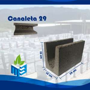 calha de concreto 14x19x29 tipo estrutural modelo u